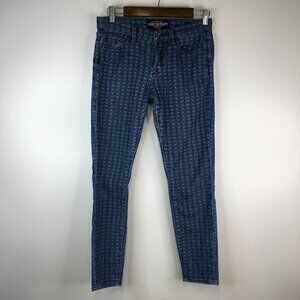 Lucky Brand Sofia Skinny Diamond Print Cropped Jeans Size 4